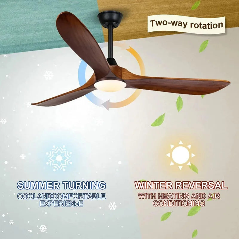 Lux Waterproof Modern Patio Hanging Ceiling Fan with Light