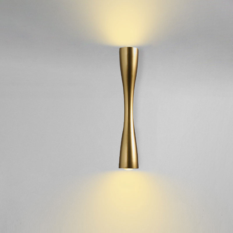 Modern Minimalist Lux Black Gold Wall Sconce