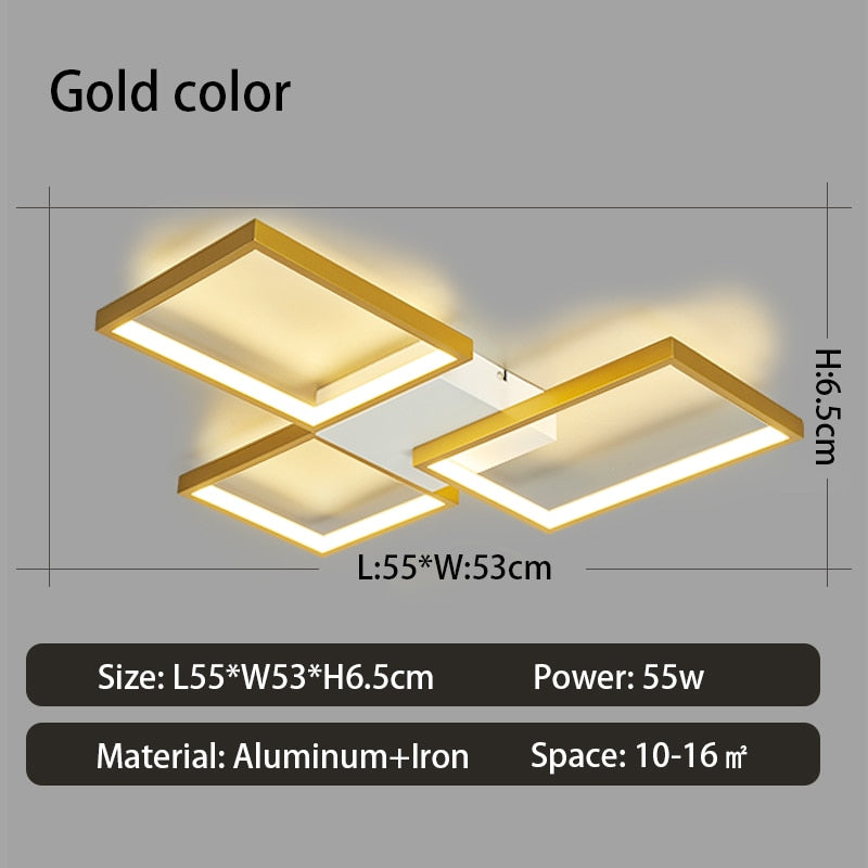 Modern Masterpiece Rectangles Lux Ceiling Light