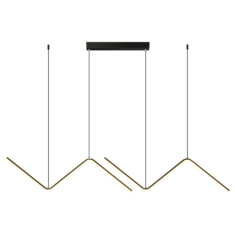 Modern Ridges Lux Pendent Hanging LED Chandelier