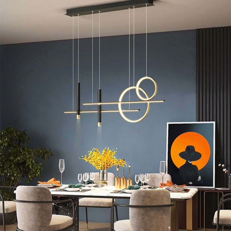 Modern Sloped Ceiling Lux Chandelier