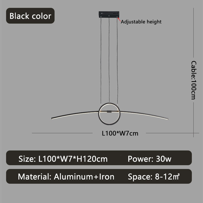 Modern LED Lux Hanging Chandelier