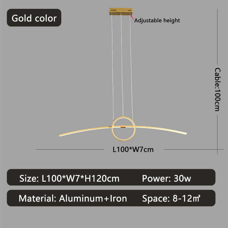 Modern LED Lux Hanging Chandelier