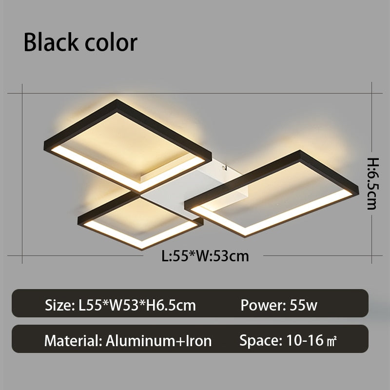Modern Masterpiece Rectangles Lux Ceiling Light
