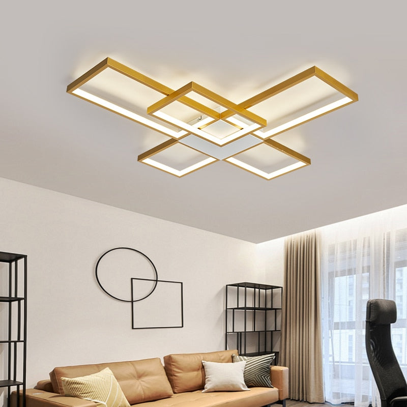 Modern Masterpiece Rectangles Lux Ceiling Light