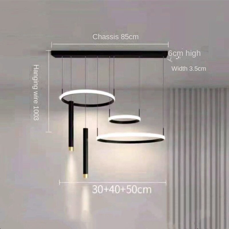 Modern Sloped Ceiling Lux Chandelier