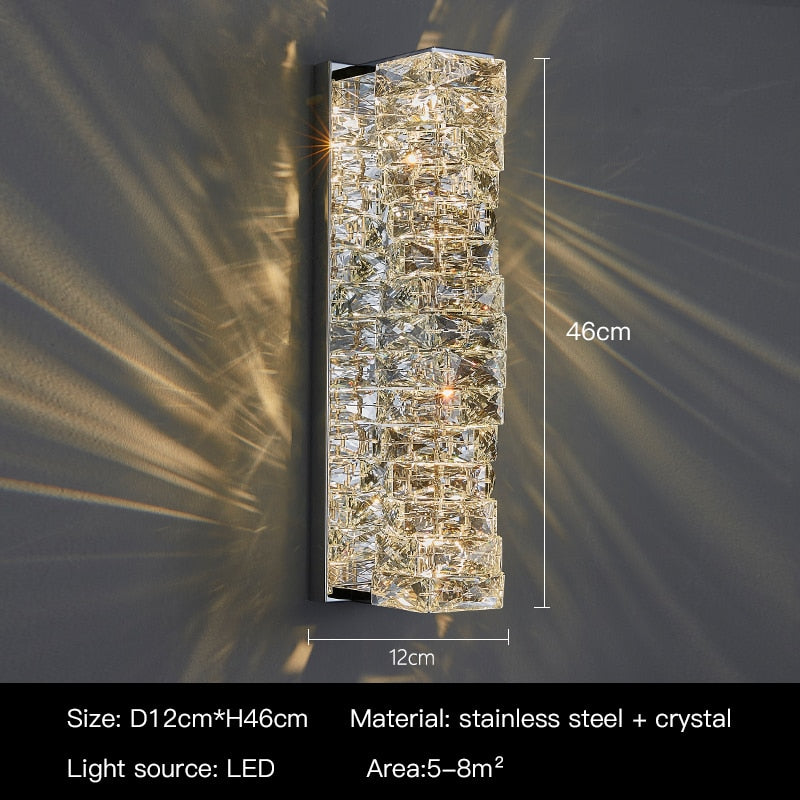 High Quality Lux Crystal Wall Sconce