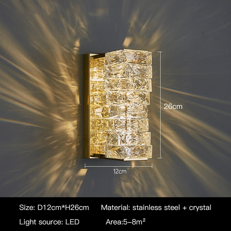 High Quality Lux Crystal Wall Sconce