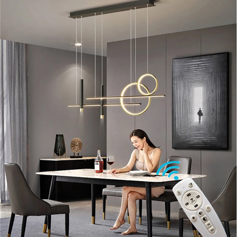 Modern Sloped Ceiling Lux Chandelier