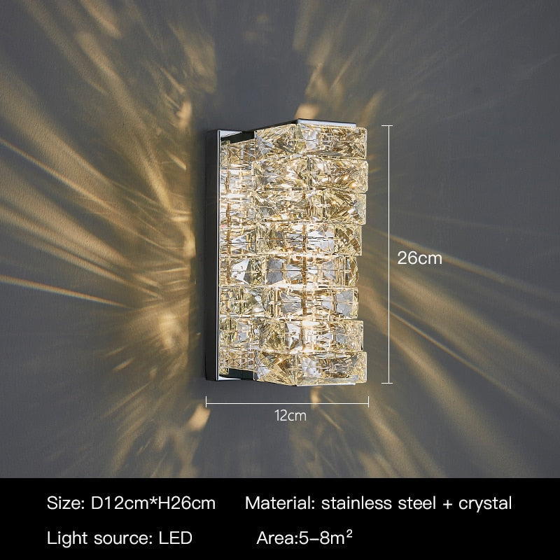 High Quality Lux Crystal Wall Sconce