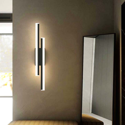 Contemporary Lux Twin Pillars Wall Sconce