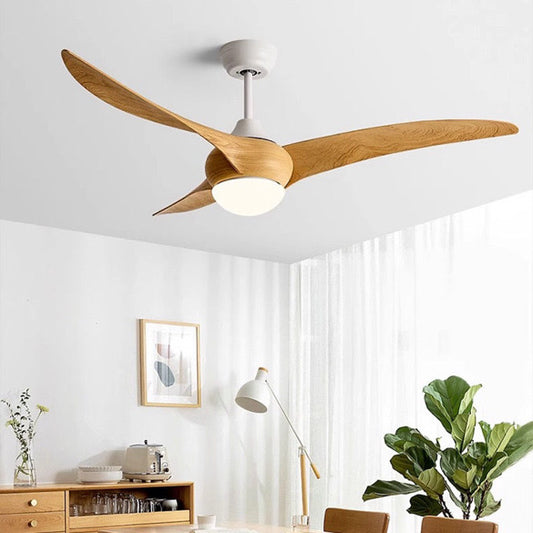 Flowing Curved Lux Mute Fan With Light