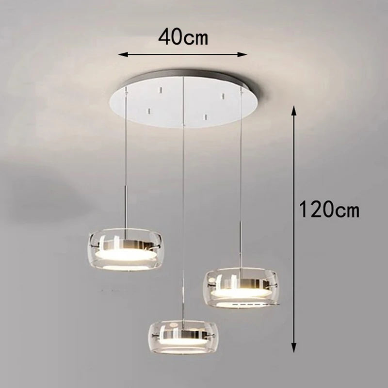 Modern LED Dining Room Pendant Light – Linear Ceiling LED