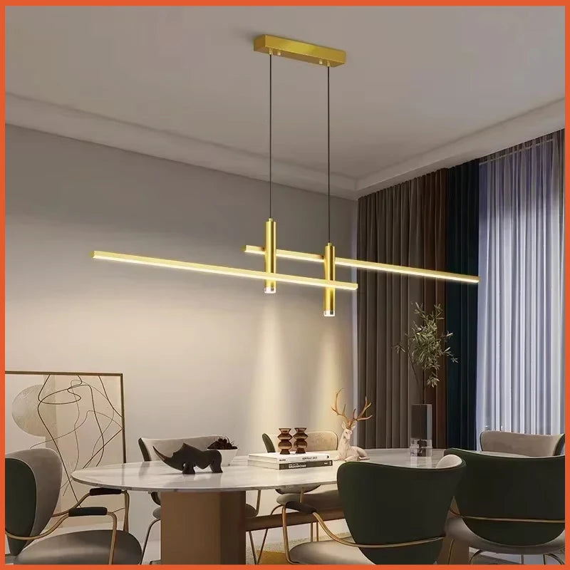 Modern Dimmable LED Pendant Light with Remote Control