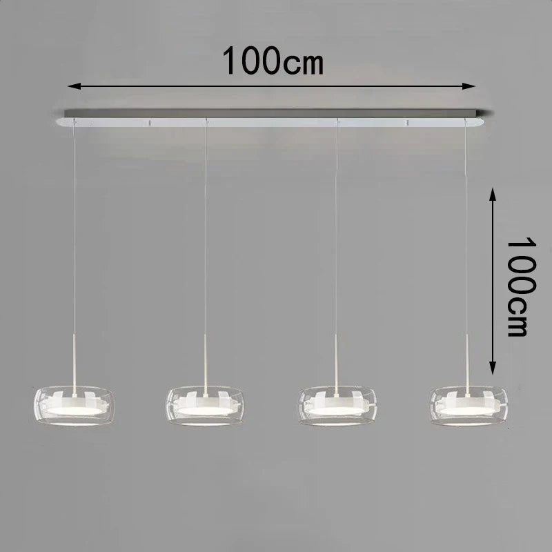 Modern LED Dining Room Pendant Light – Linear Ceiling LED