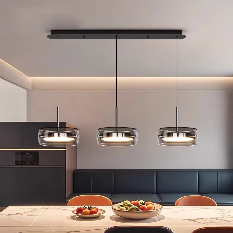 Modern LED Dining Room Pendant Light – Linear Ceiling LED