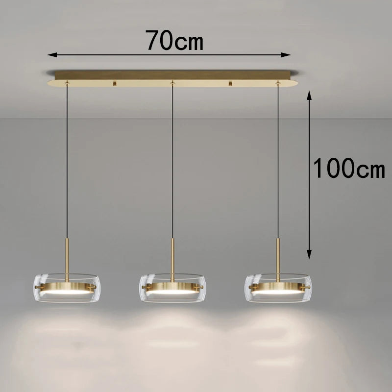 Modern LED Dining Room Pendant Light – Linear Ceiling LED