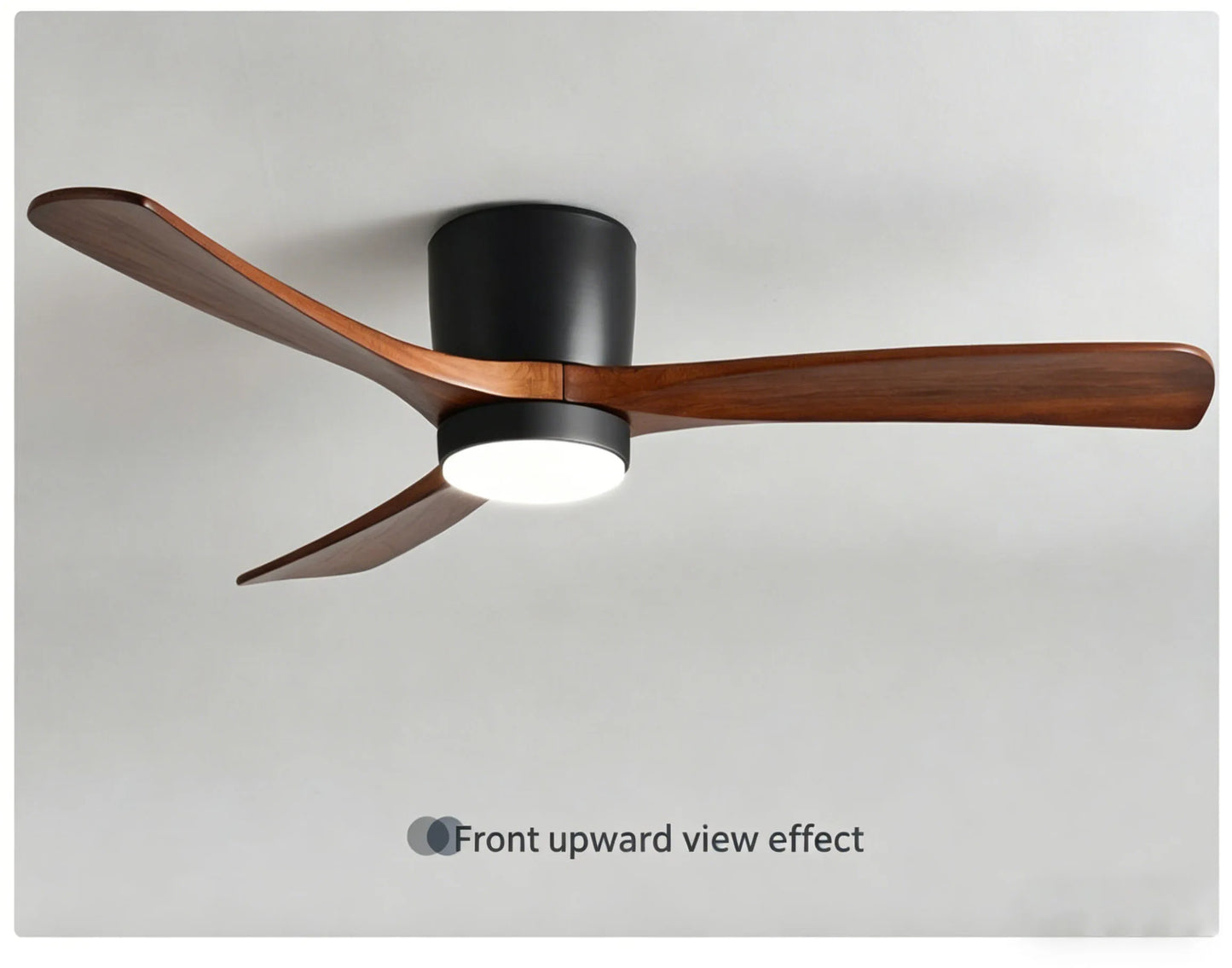 Industrial Retro Solid Wood Ceiling Fan – High-Airflow Variable Speed Fan