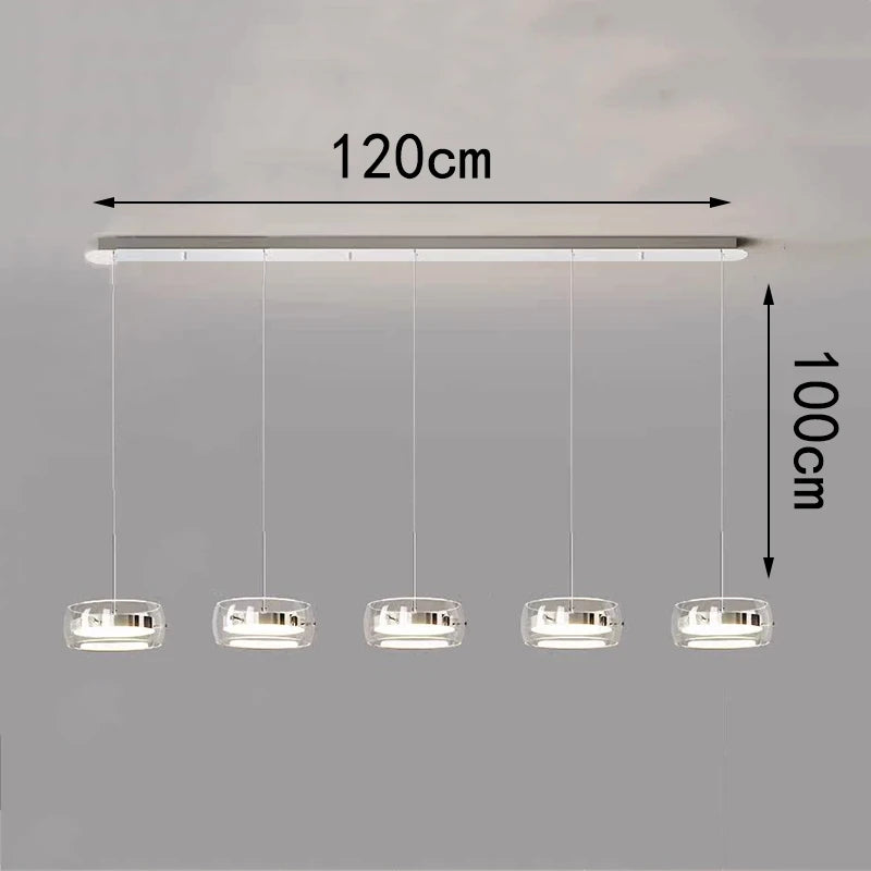 Modern LED Dining Room Pendant Light – Linear Ceiling LED