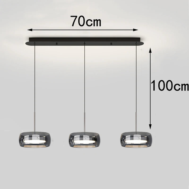 Modern LED Dining Room Pendant Light – Linear Ceiling LED