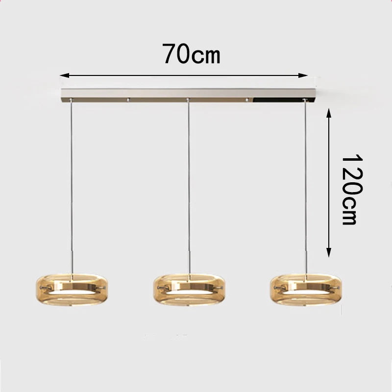 Modern LED Dining Room Pendant Light – Linear Ceiling LED