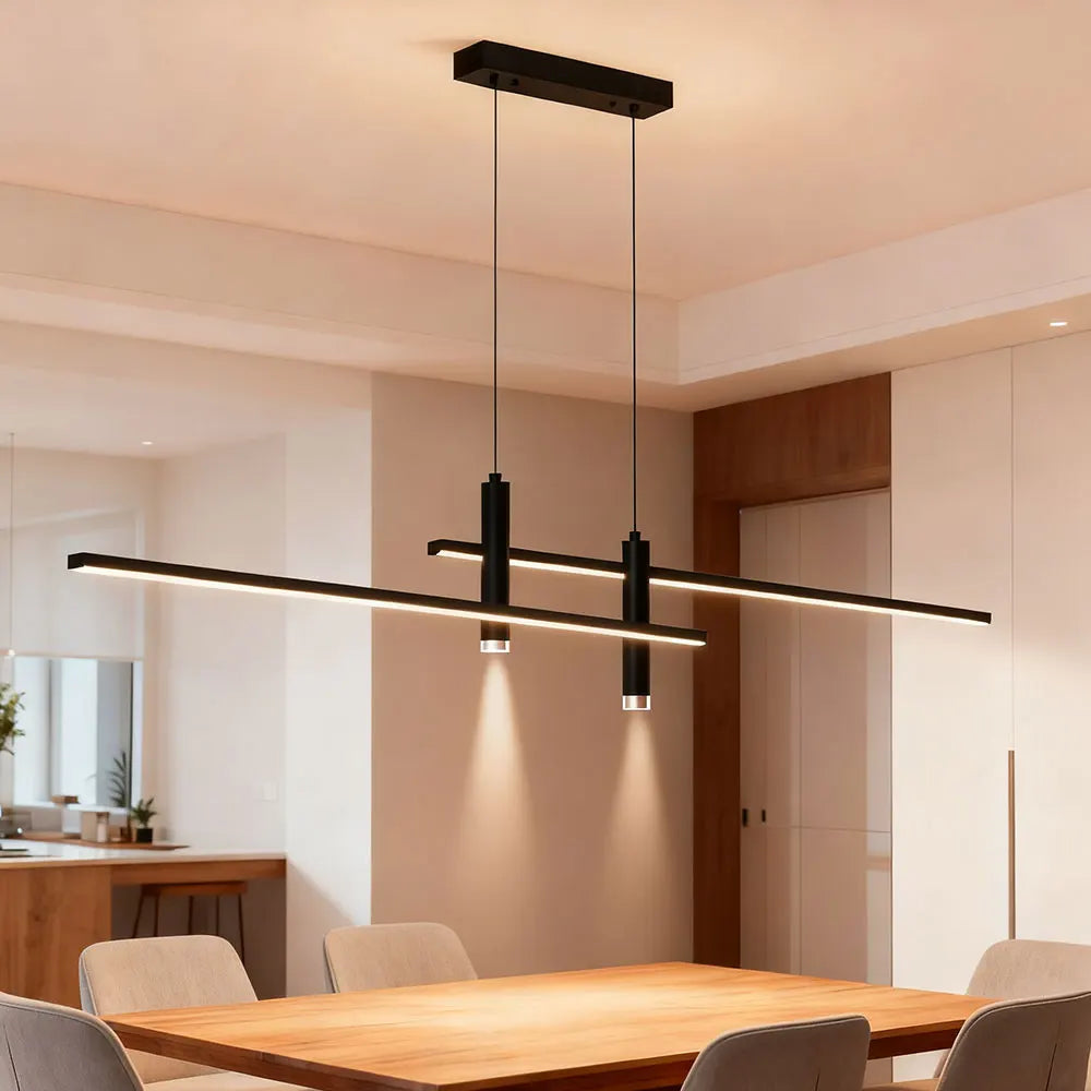 Modern Dimmable LED Pendant Light with Remote Control