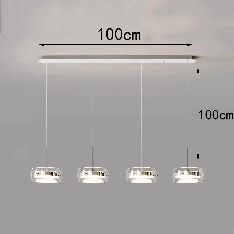 Modern LED Dining Room Pendant Light – Linear Ceiling LED