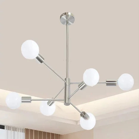 Household Living Room Chandelier Light 6/8/10/12 Lamps Heads Modern Dining Room Bedroom Gold/Black Ceiling Chandelier Lamp E27