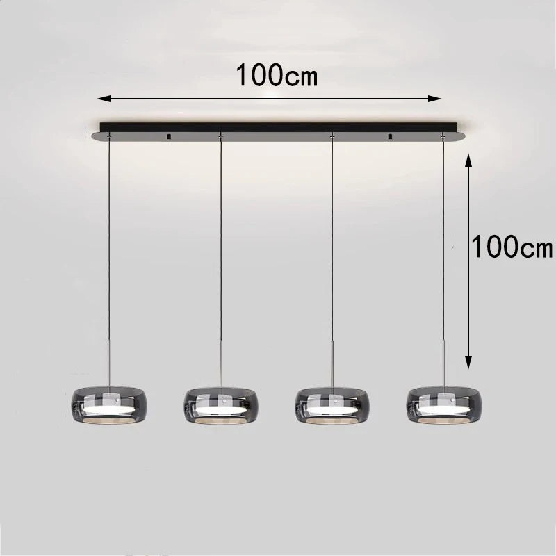 Modern LED Dining Room Pendant Light – Linear Ceiling LED