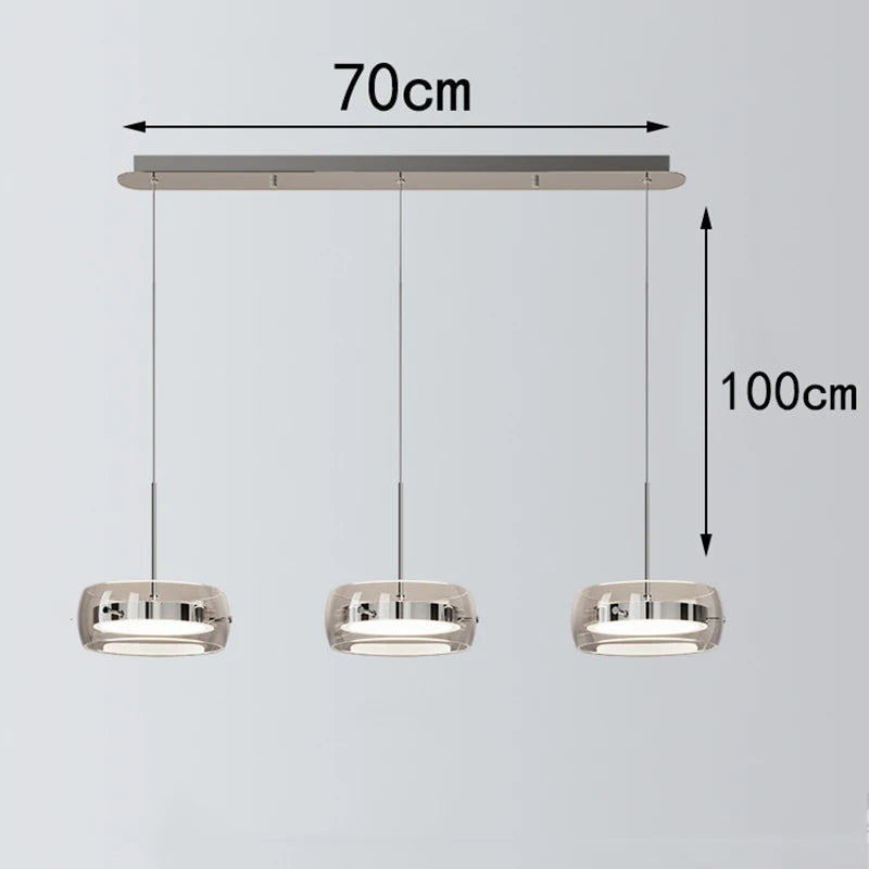 Modern LED Dining Room Pendant Light – Linear Ceiling LED