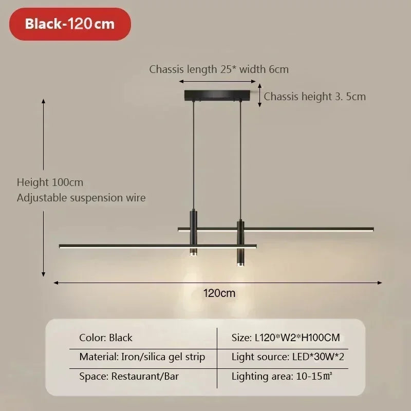 Modern Dimmable LED Pendant Light with Remote Control