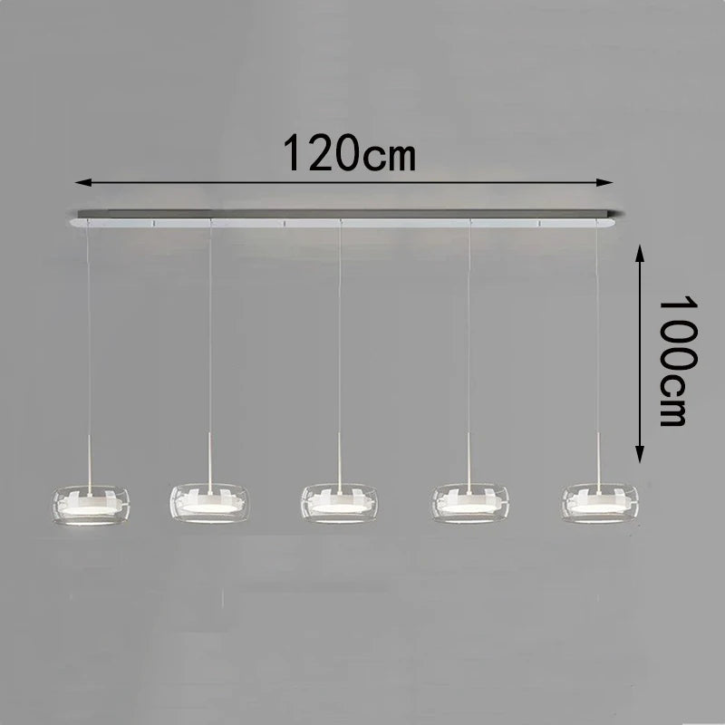 Modern LED Dining Room Pendant Light – Linear Ceiling LED