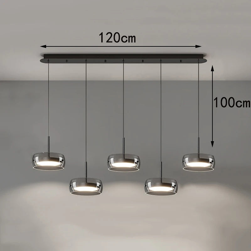 Modern LED Dining Room Pendant Light – Linear Ceiling LED