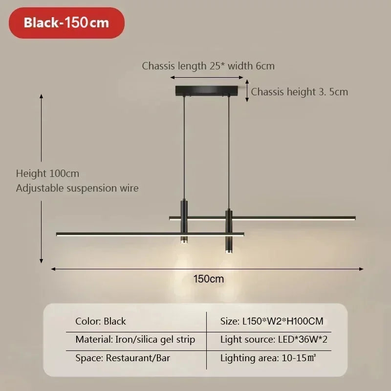 Modern Dimmable LED Pendant Light with Remote Control