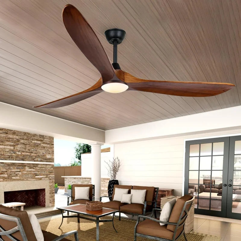 Modern Outdoor Indoor Patio Lux Ceiling Fans with Light