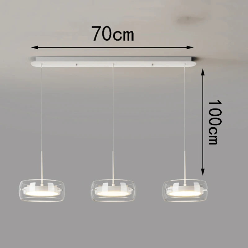 Modern LED Dining Room Pendant Light – Linear Ceiling LED