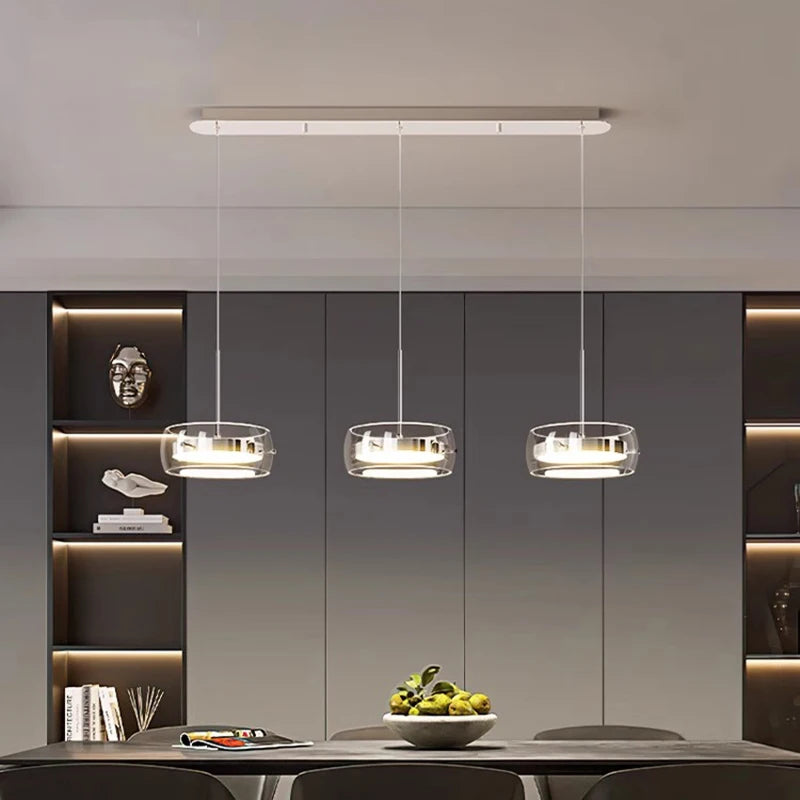 Modern LED Dining Room Pendant Light – Linear Ceiling LED