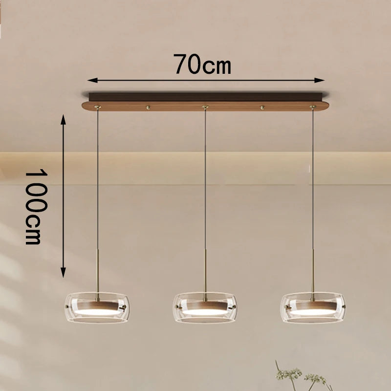 Modern LED Dining Room Pendant Light – Linear Ceiling LED