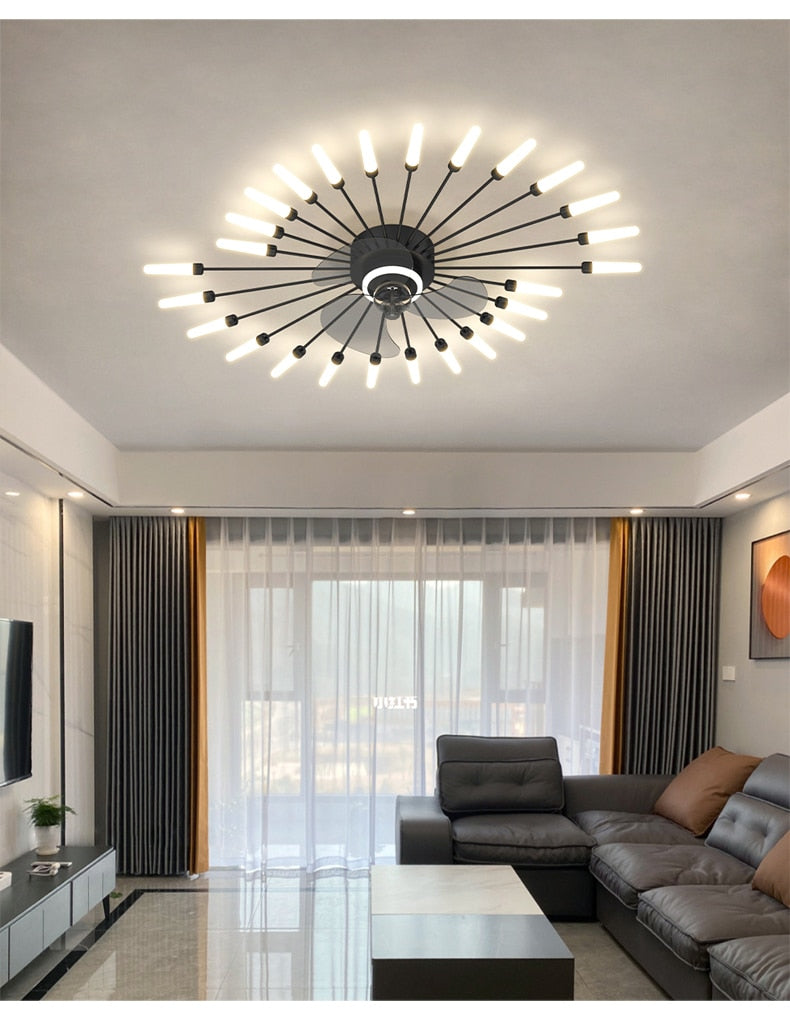 Lux Comfort Low Profile Ceiling Fan With Light