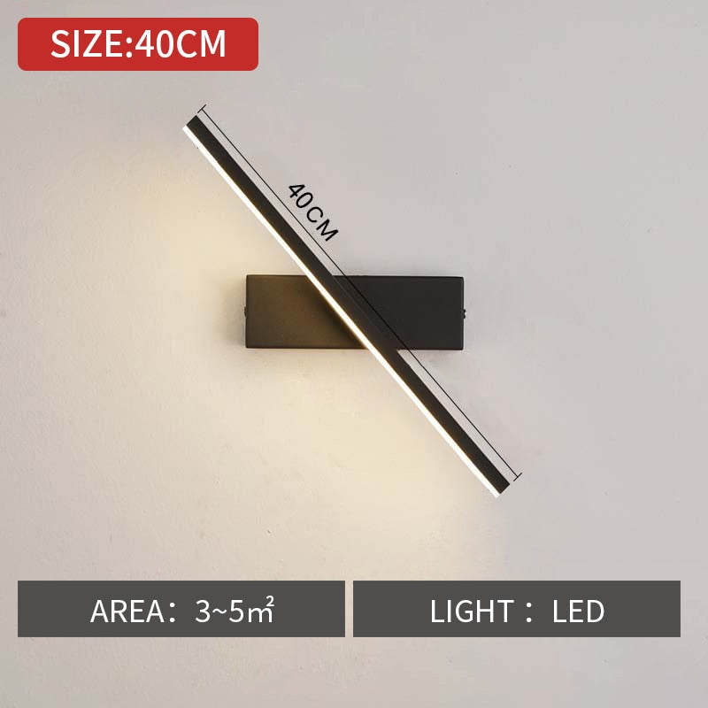Minimalist Rotating LED Wall Light