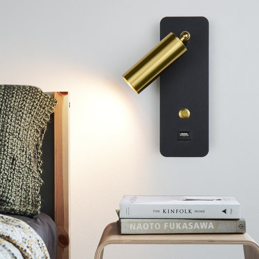 Contemporary Lux USB Bedside Wall Lights