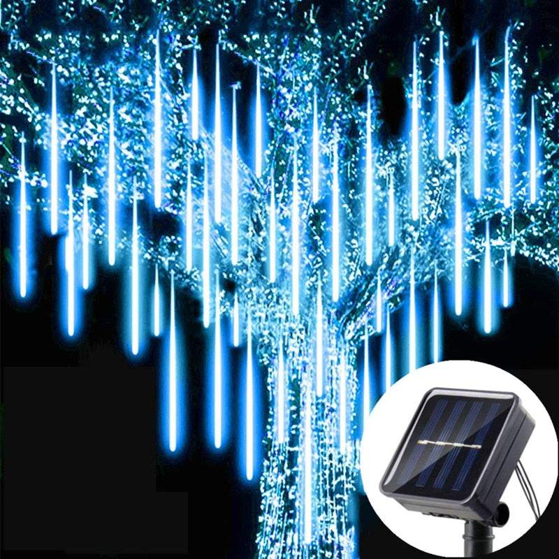 Solar LED Meteor Shower Hanging Lux Lights