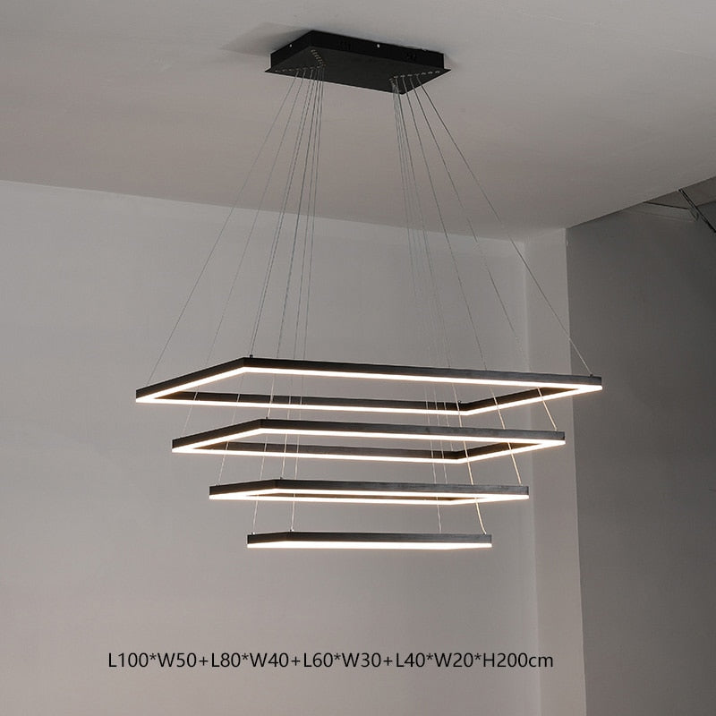 Adjustable Modern Lux Staircase Style Pendant Chandeliers