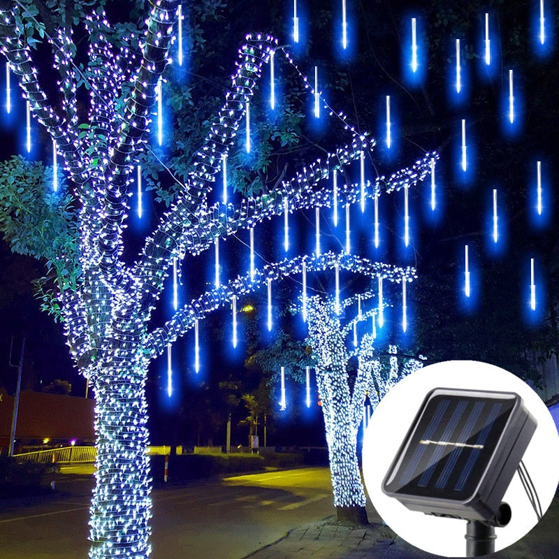 Solar LED Meteor Shower Hanging Lux Lights