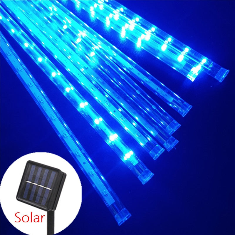 Solar LED Meteor Shower Hanging Lux Lights