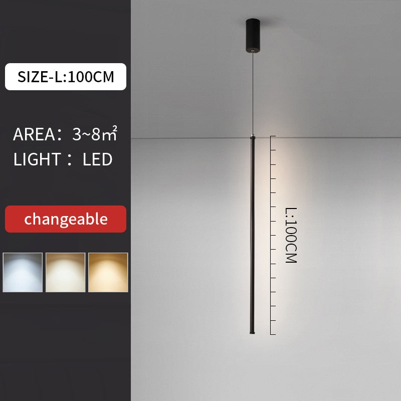Modern Minimalist Hanging LED Pendant Lights