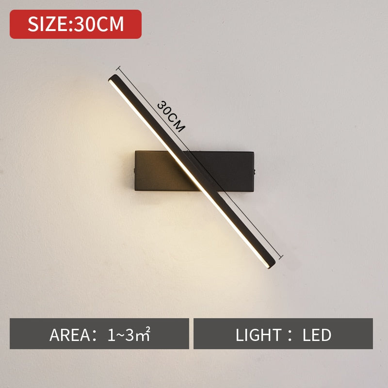 Minimalist Rotating LED Wall Light
