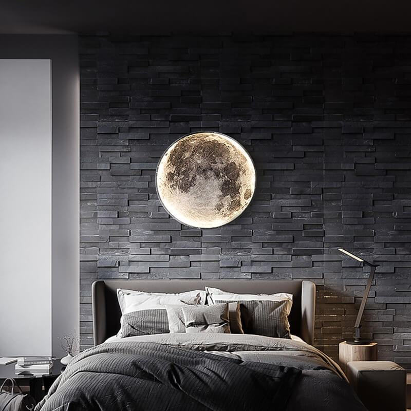 Lux Luminesces Planetary Moon Wall Light
