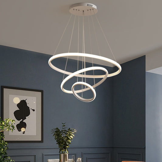 Staircase Hanging Lux Circular LED Chandelier